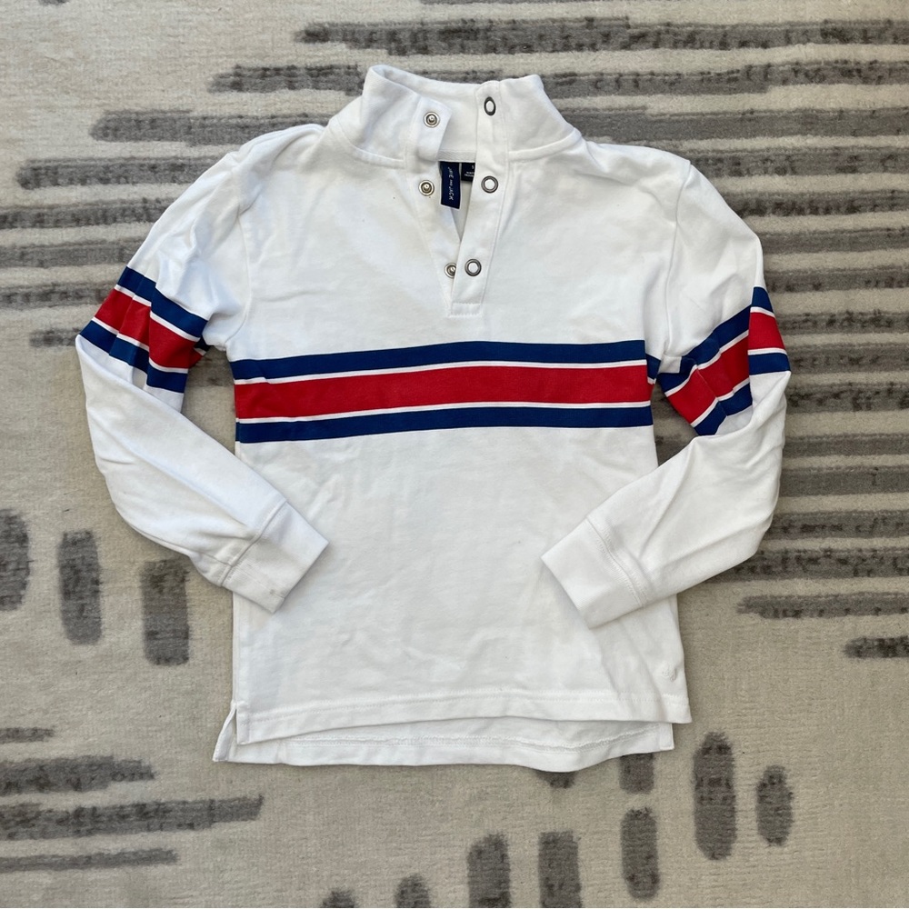 Janie and Jack Rugby Stipe Mock Neck Top